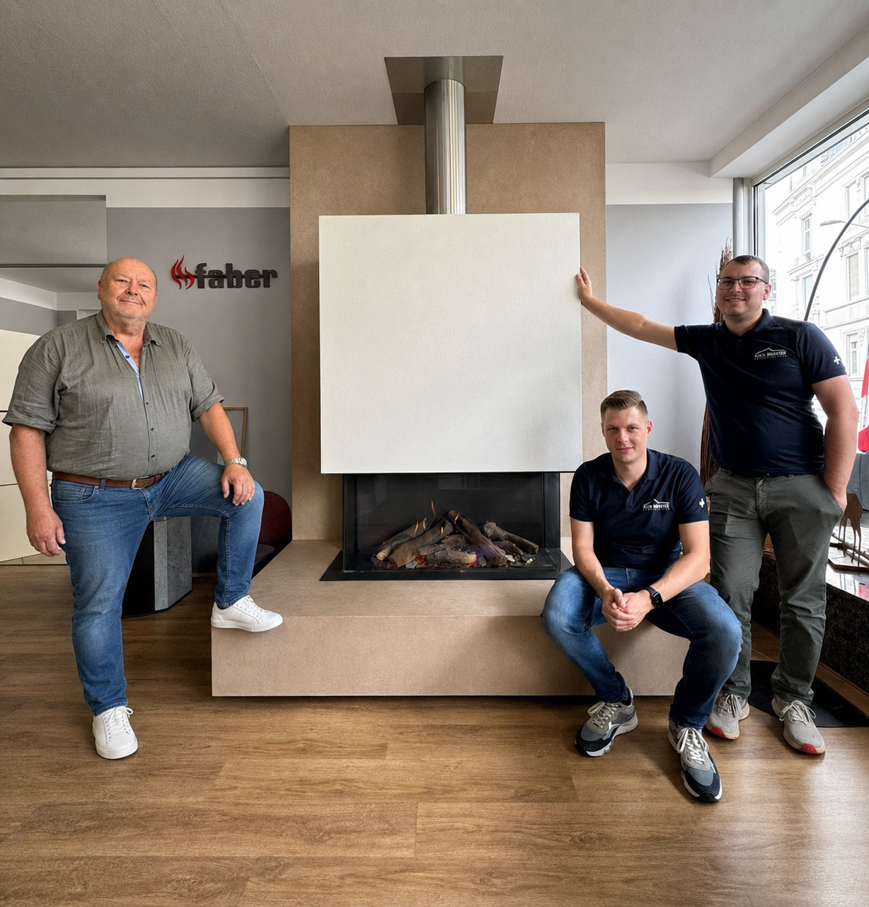 Team des Limburger Feuerhauses und der Mac Metzler Energietechnik GmbH